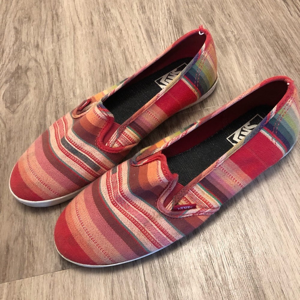 🌙 6/$30 Rainbow slip on Vans